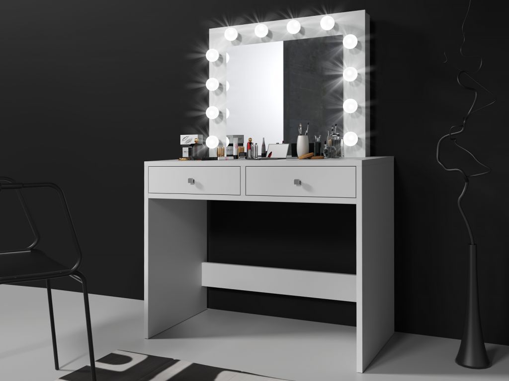 Toaletní stolek se zrcadlem BeautyFrame 12 LED