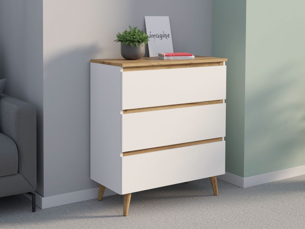 Komoda se třemi zásuvkami 80 cm