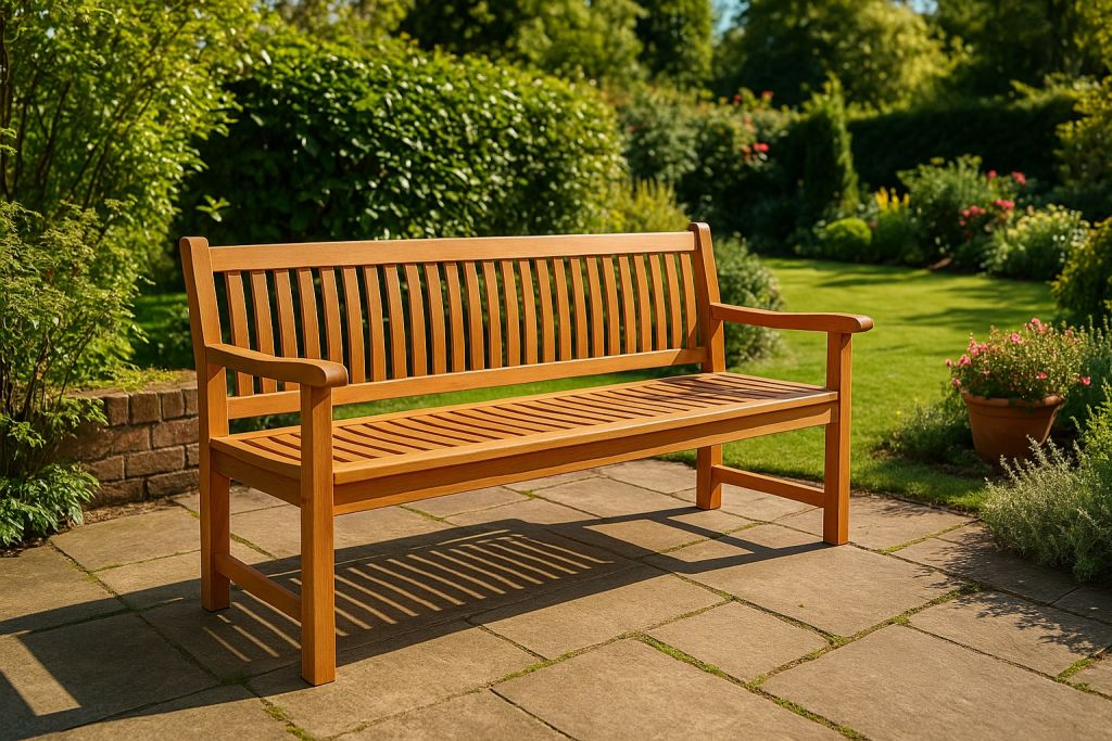 34978 Zahradní lavice z teaku 180 cm – 3místná