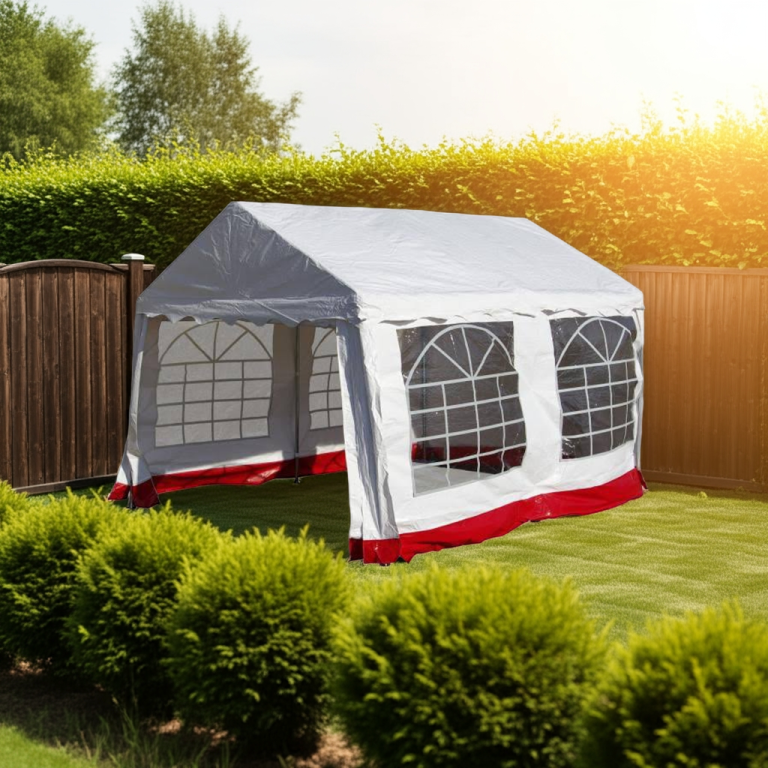 Zahradní párty stan 4 × 3 m – PVC plachta 400 g/m² Garthen