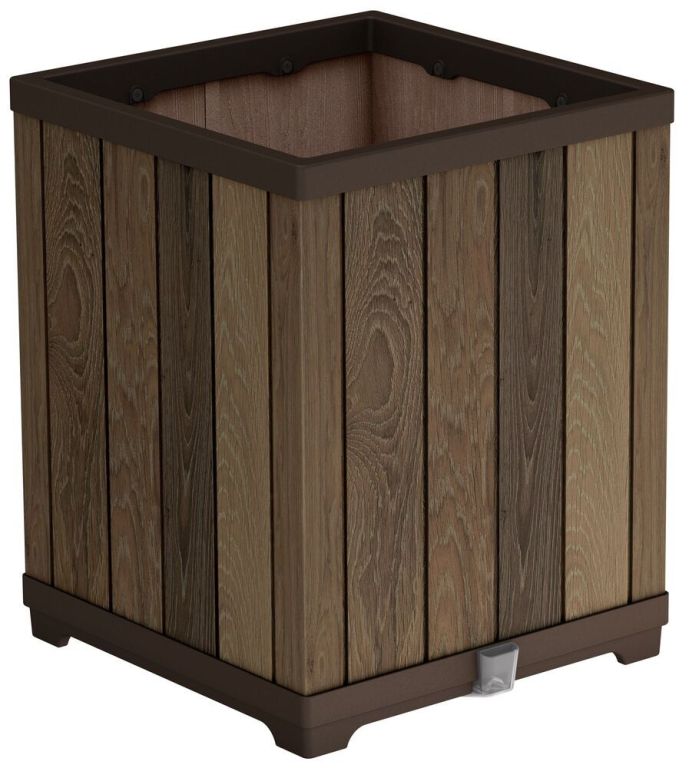 Květináč DECO SQUARE TALL WALNUT Keter